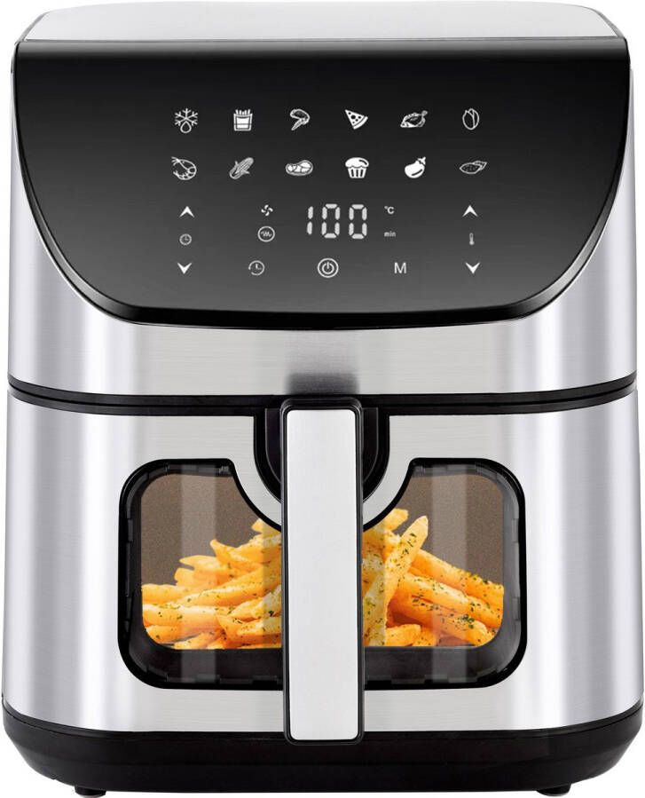 Sinaopus Digitale Airfryer XXL Hetelucht friteuse 8001-9.5L Grote Capaciteit voor 5 Personen-Snelle Opwarming-12 Voorgeprogrammeerde Functies-eenvoudig te reinigen-LED display