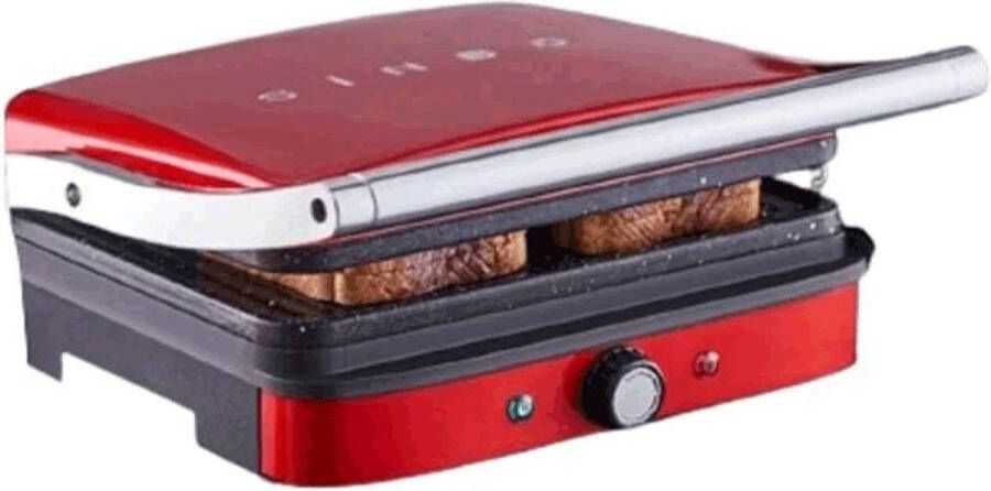 Sinbo Grill & Sandwichmaker Rode Contactgrill Tosti Apparaat