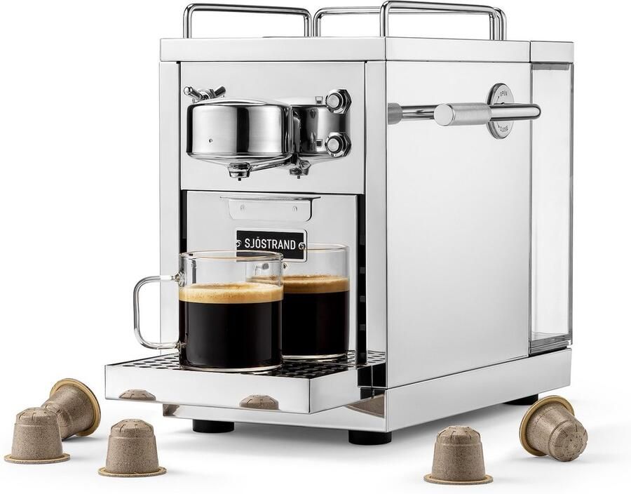 Sjöstrand The Original 2.0 Espresso Capsule Machine Steel Zilver