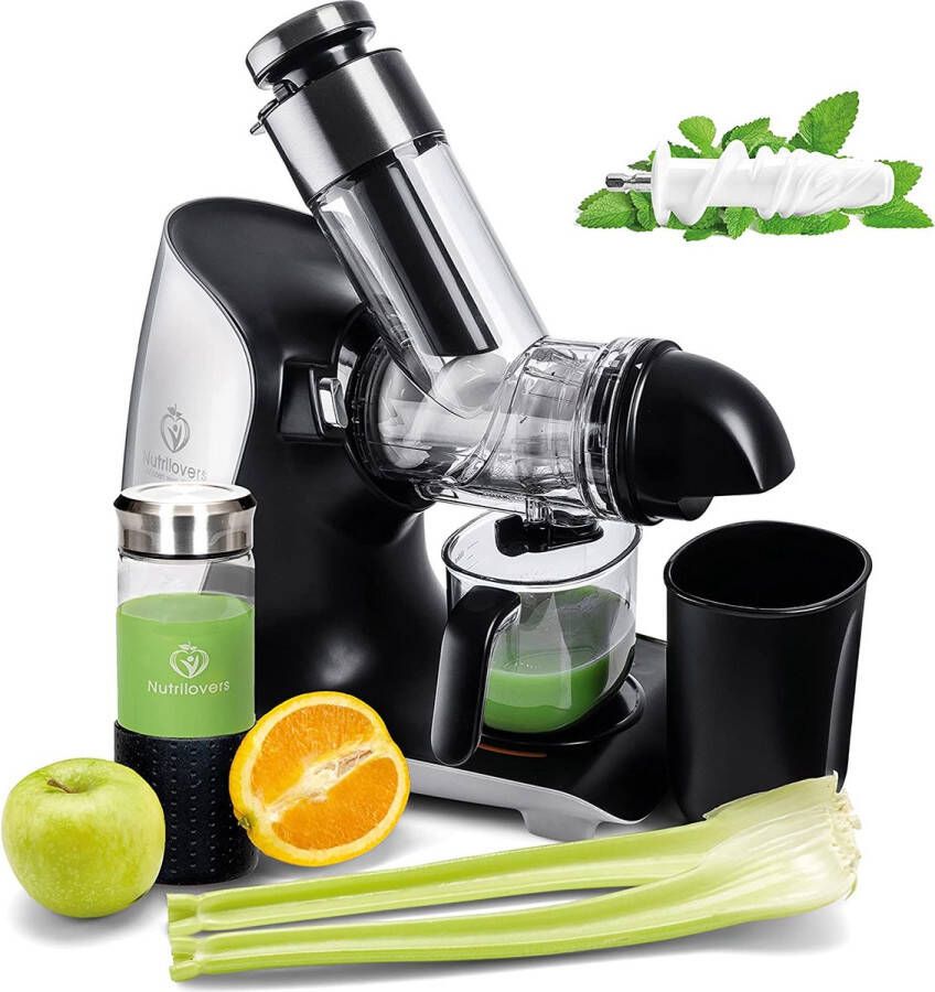 SlowJuicer Voor Groente- en Fruitsap Horizontale Slow juicer duurzaam - Foto 1