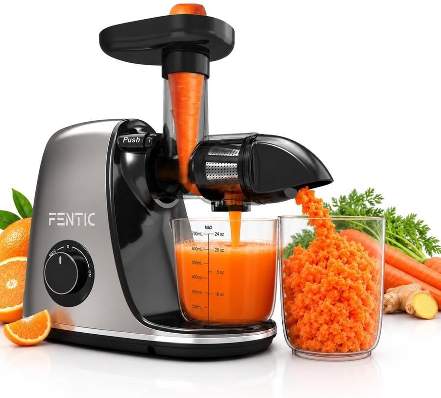 Slowjuicer voor Groenten en Fruit Grijs
