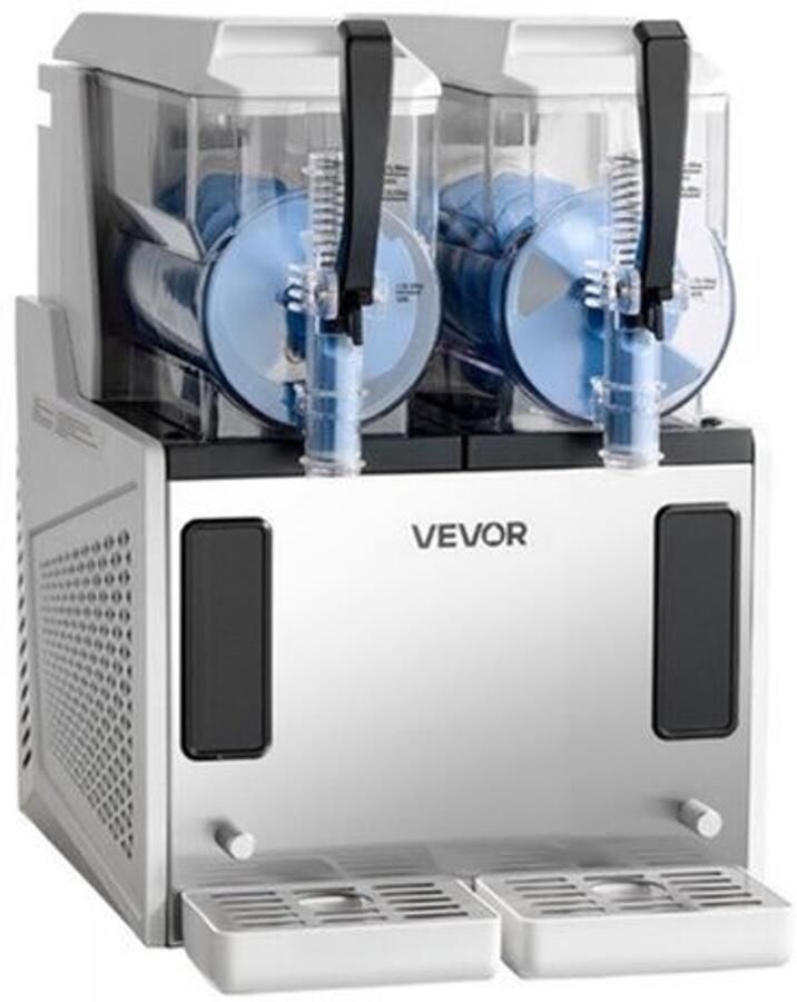 Slushmachine Zelf Vriezend 2 x 3 Liter Capaciteit 450 Watt Vermogen Transparant Polycarbonaat Voor Cocktails En Milkshakes