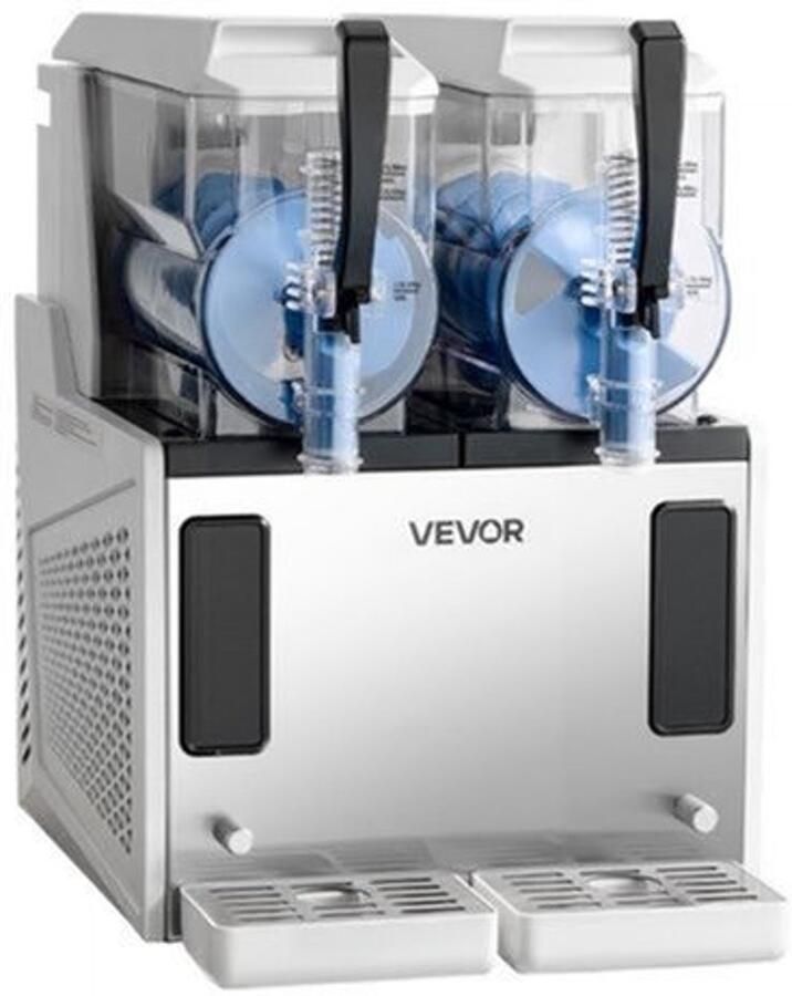 Slushmachine Zelf Vriezend 2 x 3 Liter Capaciteit 450 Watt Vermogen Transparant Polycarbonaat Voor Cocktails En Milkshakes