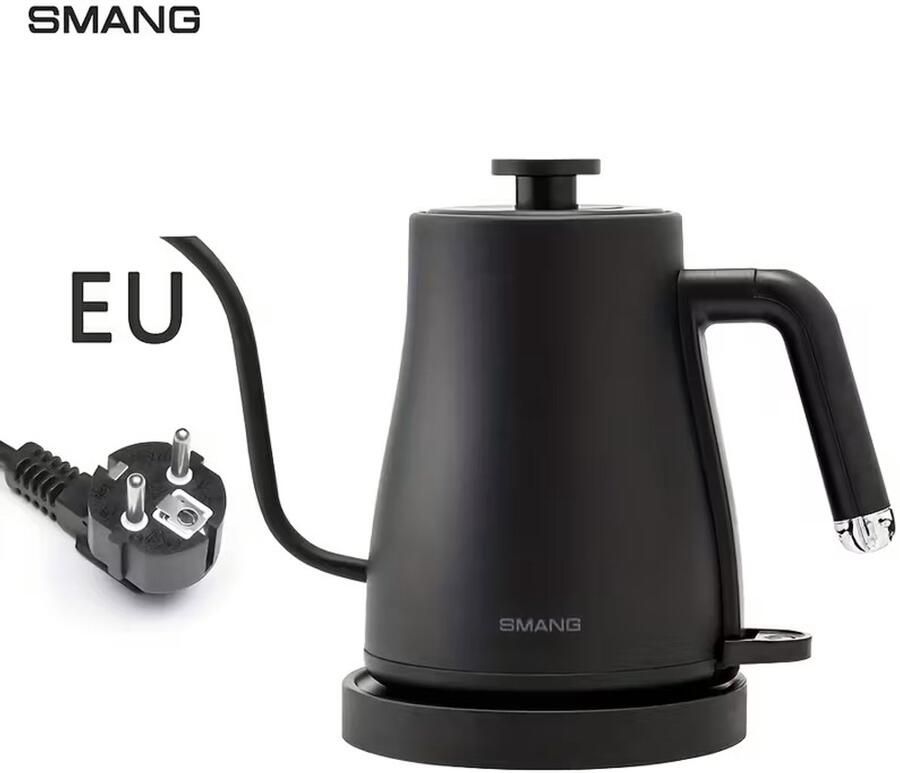 Smang Gooseneck Elektrische Waterkoker 1 L – Roestvrij Staal 1500 W Snelverwarming Automatische Uitschakeling