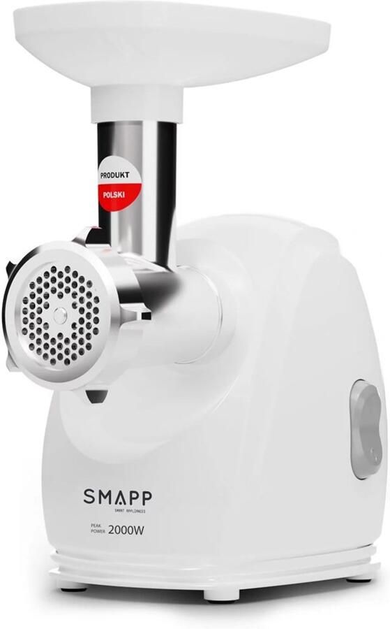 SMAPP 489.8 Vleesmolen Wit 2000W Inclusief Accessoires