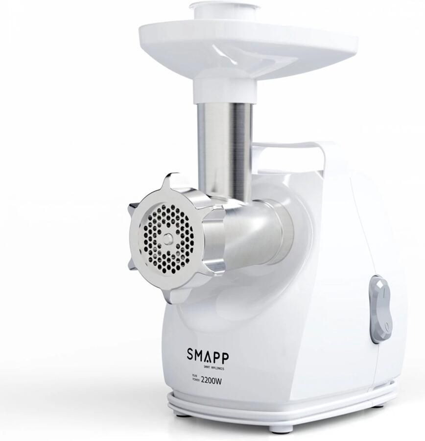SMAPP 490.8 Serie Vleesmolen 2200W Ergonomische Handgreep Wit