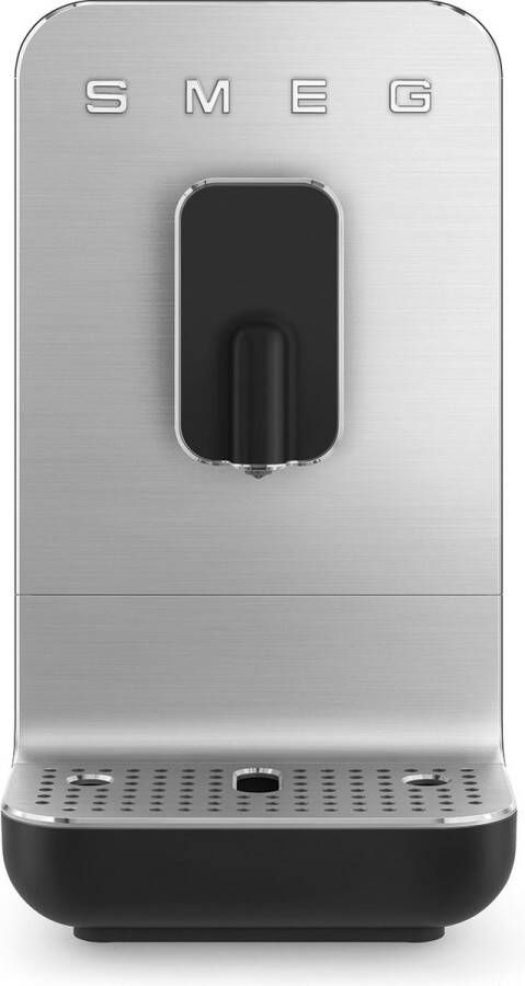 Smeg BCC11BLMEU Volautomatische Espressomachine Koffiemachine met Bonenmaler 19 Bar Thermoblock Bean-to-Cup 7 Koffiedranken Collezione Mat Zwart