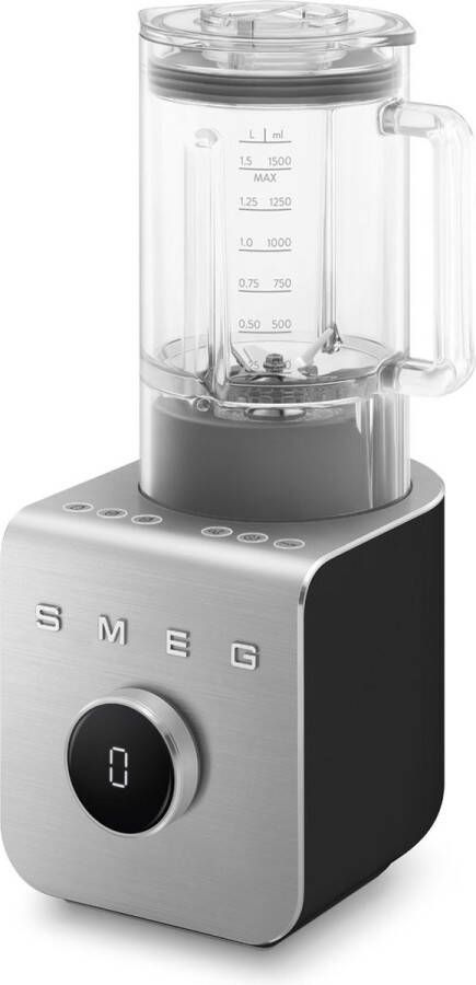 Smeg BLC01BLMEU High Performance Blender Power Blender 1400W 1 5L Tritan Renew Kan 9 Snelheden Ice Crush & Smoothie Programma's Collezione Mat Zwart