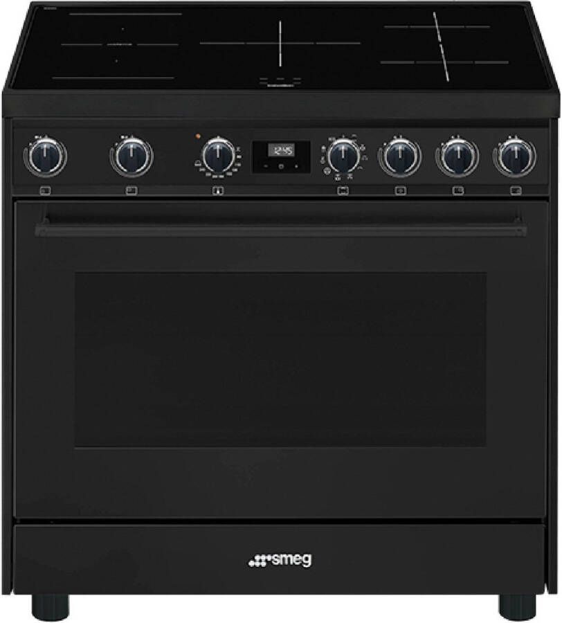 Smeg C91IEA9 Vrijstaand fornuis Zwart Draaiknop Touch 1 5 m Inductiekookplaat zones 5 zone(s)