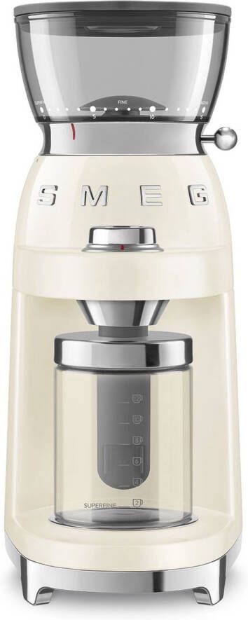 Smeg CGF03CREU Elektrische Koffiemolen Jaren 50 Crème