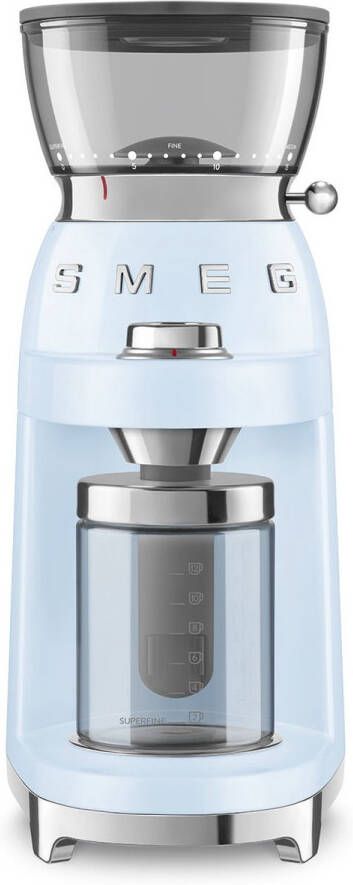 Smeg CGF03PBEU Elektrische Koffiemolen Jaren 50 Pastelblauw