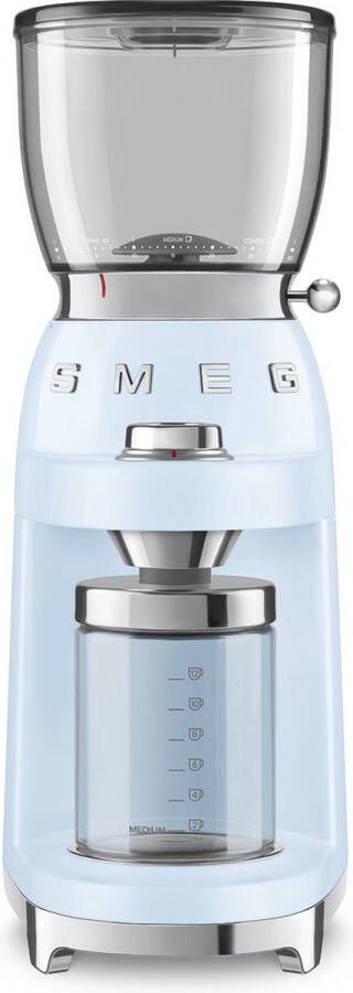 Smeg CGF11PBEU koffiemolen 150 W Blauw Transparant