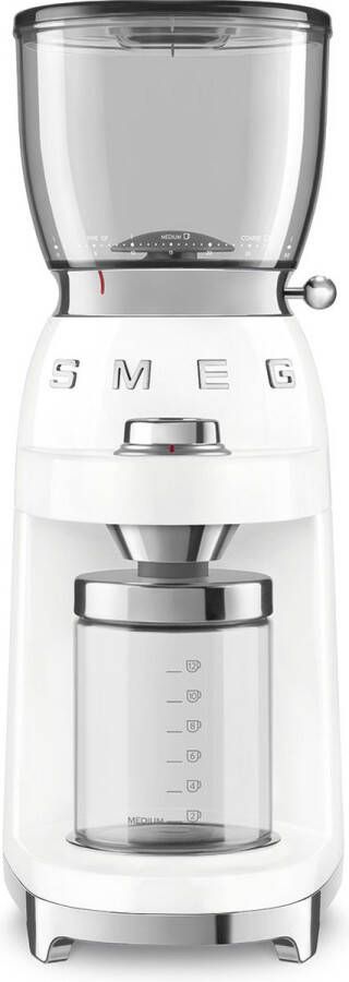 Smeg CGF11WHEU Elektrische koffiemolen Wit 30 maalstanden