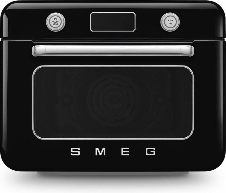 Smeg COF01BLEU Vrijstaande Combi-Stoomoven Zwart Jaren 50 Design