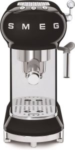Smeg Handmatige espressomachine ECF01BLEU Zwart Jaren '50-stijl