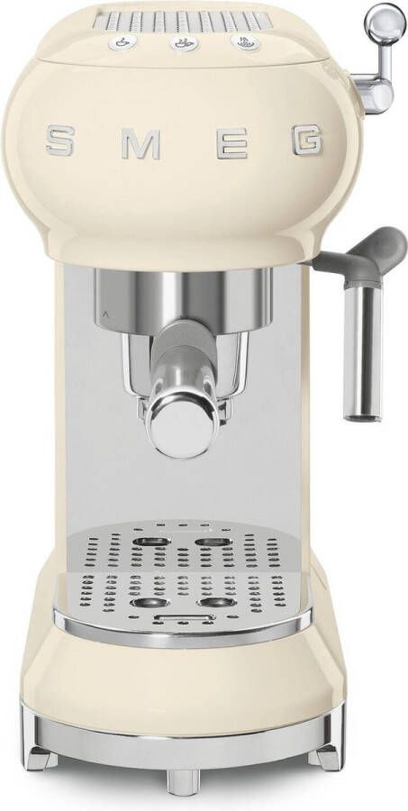 Smeg ECF01CREU Handmatige espressomachine Crème Stoompijp