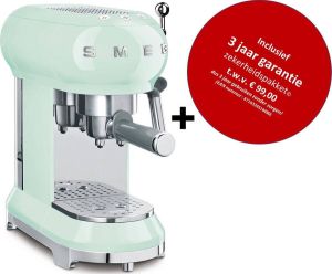 Smeg ECF01PGEU MkIII Espressomachine Pastelgroen