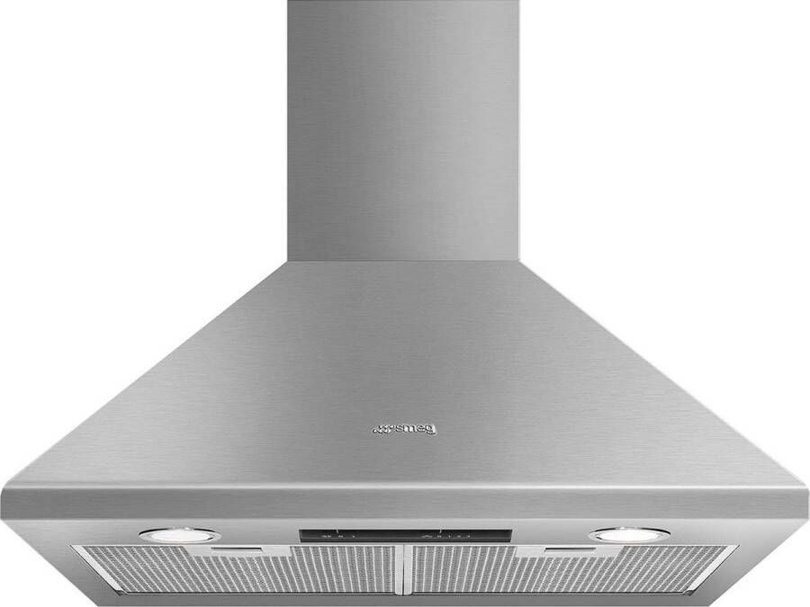 Smeg KSED65XE Afzuigkap 60 cm RVS Wandschouw Afzuigkap 635 m³ u LED Verlichting Energieklasse B