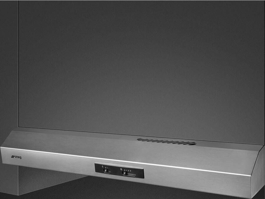Smeg KTE90E2 afzuigkap Onderbouw Roestvrijstaal 282 m³ uur D
