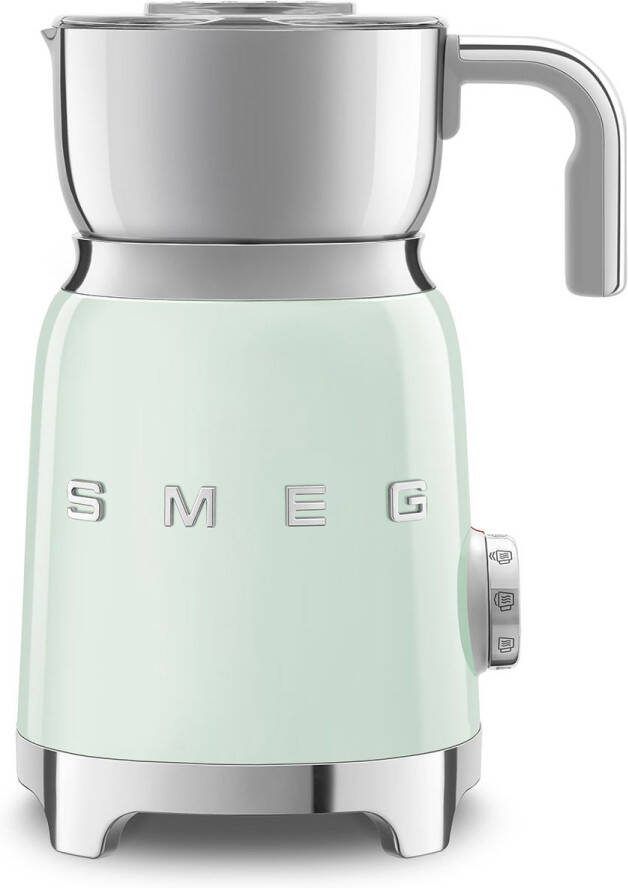 Smeg MFF11PGEU Melkopschuimer Inductie 500W 6 Programma's Warme & Koude Melkschuim RVS Kan '50s Style Watergroen