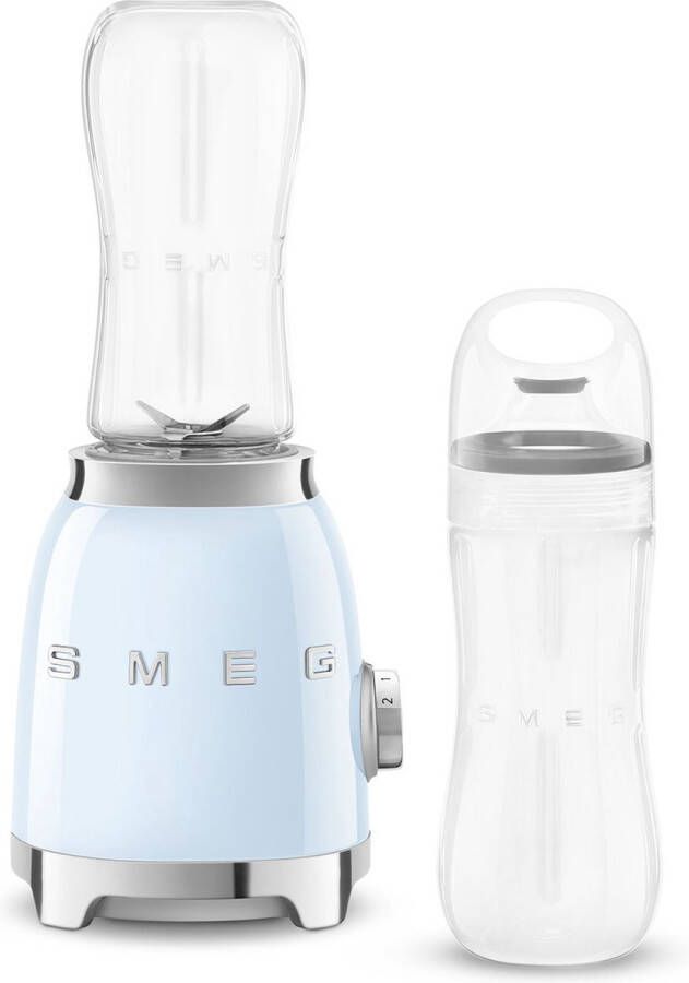 Smeg PBF01PBEU Personal blender Pastelblauw 600 ml 300W Jaren '50 incl. 2 Bottle-to-go - Foto 2
