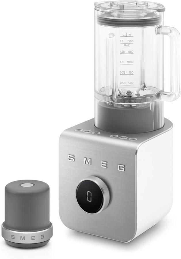 Smeg BLC02WHMEU High Performance Blender Incl. vacuümpomp 1400W Mat Wit