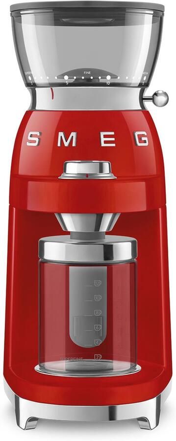 Smeg CGF03RDEU Elektrische Koffiemolen Jaren 50 Rood