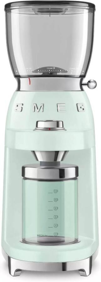 Smeg CGF11PGEU Elektrische koffiemolen Watergroen 30 maalstanden