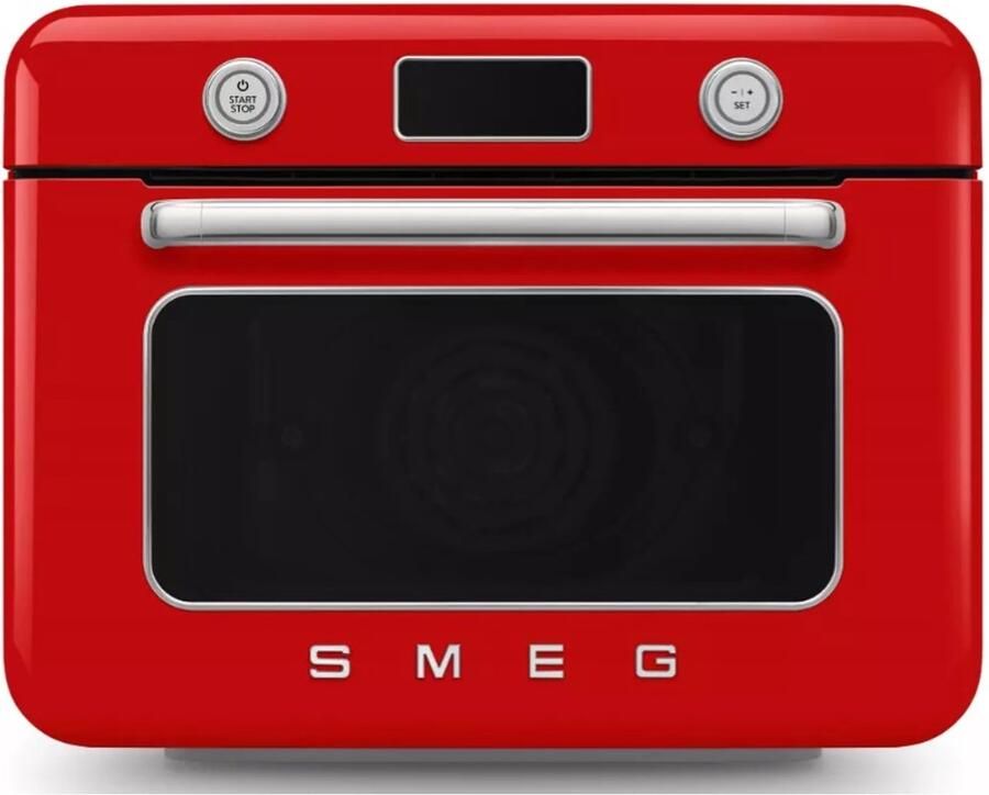 Smeg COF01RDEU Vrijstaande Combi-Stoomoven & Heteluchtoven Air Fry 30L 10 Functies 33 Automatische Recepten Galileo Multicooking Technologie '50s Style Rood