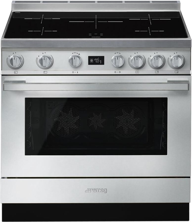 Smeg CPF9IPX Inductie fornuis Grijs