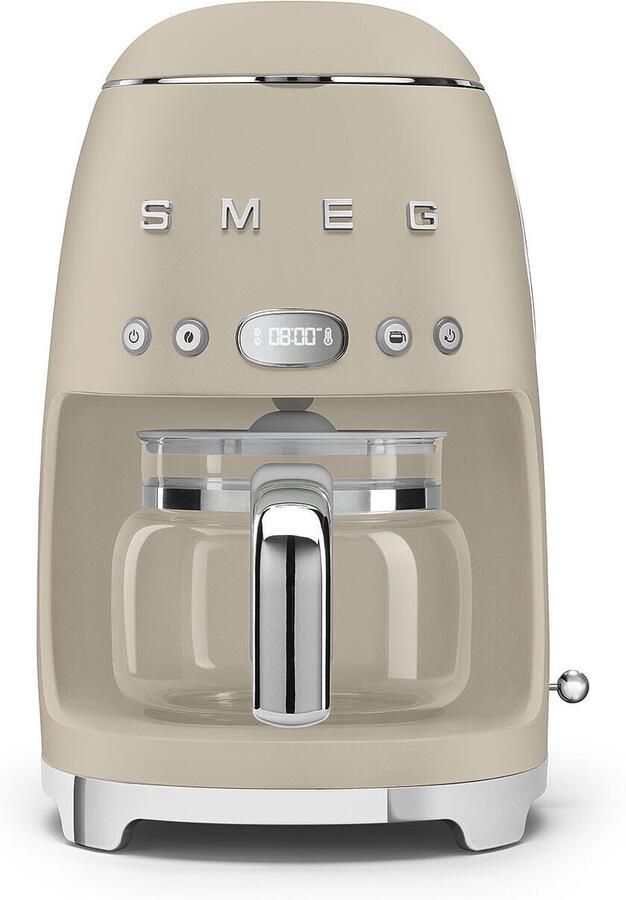 Smeg DCF02MLMEU Filterkoffiemachine Koffiezetapparaat 10 Koppen Warmhoudfunctie 40 min Aroma Instelling Programmeerbare Startfunctie 50 s Style Mat Moonlight