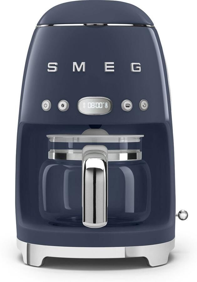 Smeg DCF02NBEU Filterkoffiemachine Navy Blue Warmhoudfunctie 50 s Style