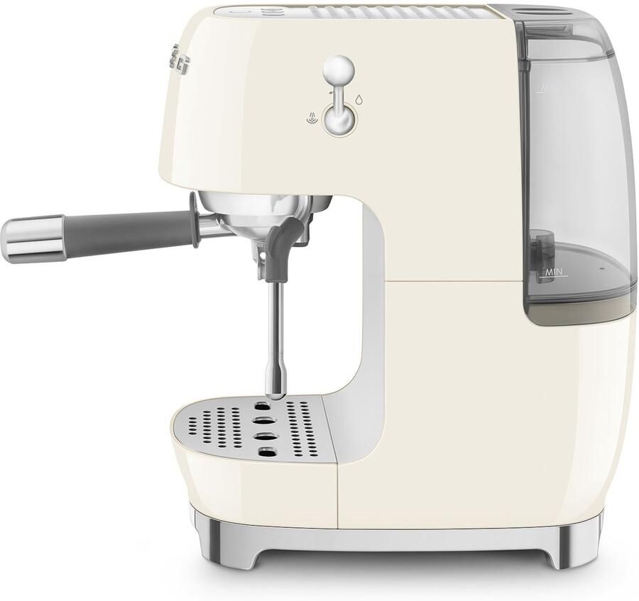 Smeg ECF03CREU Handmatige Espressomachine Pistonmachine Cold Brew 15 Bar 58 mm Filterdrager Thermoblock Professionele Stoompijp '50s Style Crème - Foto 1