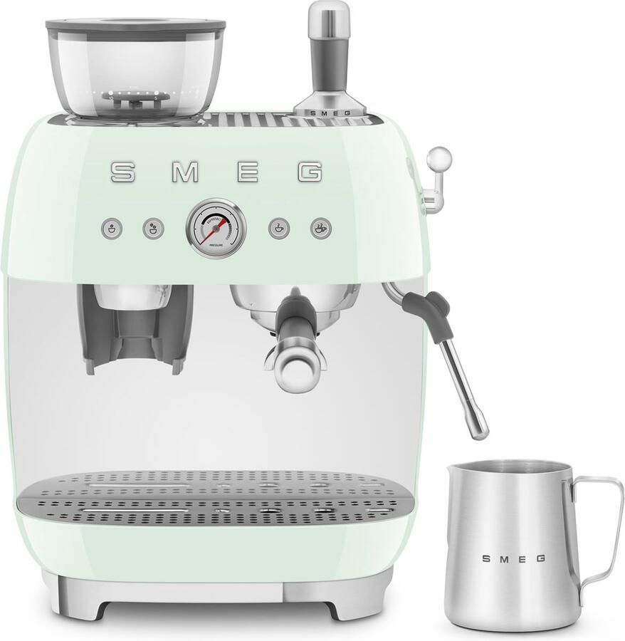 Smeg Espresso Pastelgroen EGF03PGEU | Espressomachines | Keuken&Koken Koffie&Ontbijt | 8017709329860 - Foto 2