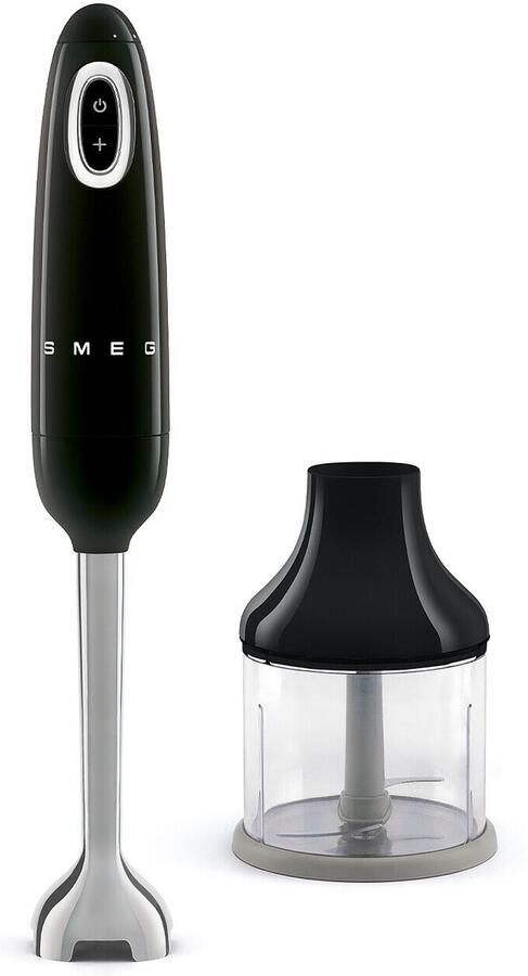 Smeg HBF00BLEU Staafmixer met Hakmolen 700W Variabele Snelheid + Turbo Zwart