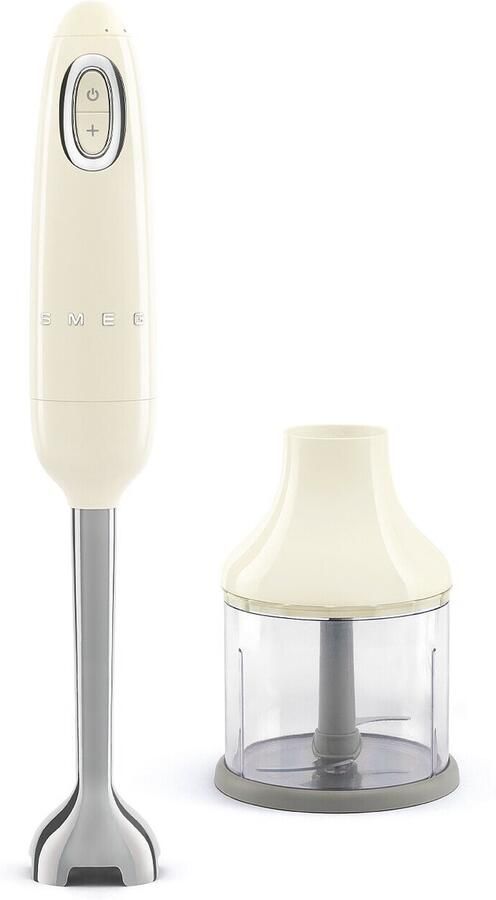 Smeg HBF00CREU Staafmixer met Hakmolen – 700W – Variabele Snelheid met Turbofunctie – RVS Mixvoet Crème