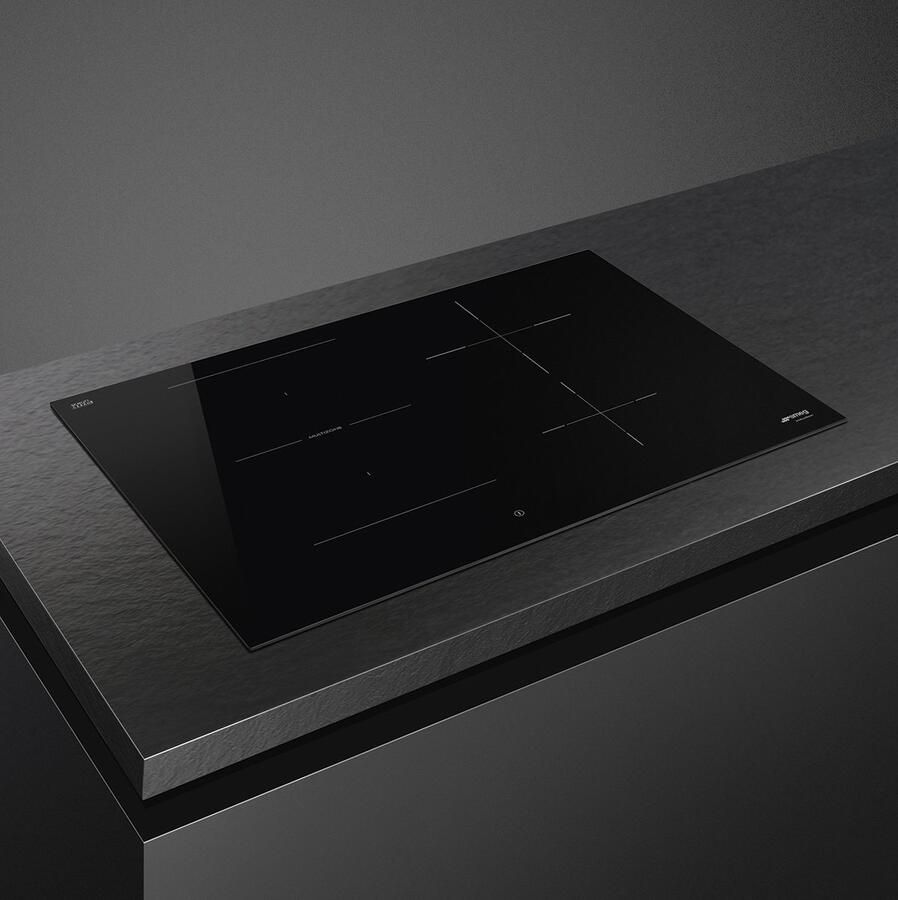 Smeg Universal SI1M4744D Zwart Ingebouwd 75 cm Inductiekookplaat zones Glaskeramiek 4 zone(s)