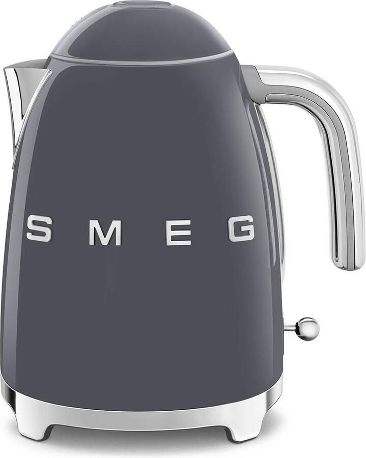 Smeg KLF03GREU Waterkoker 1 7 Liter 2400W RVS Kalkfilter 360° Draaivoet Soft Opening Automatische Uitschakeling '50s Style Leigrijs