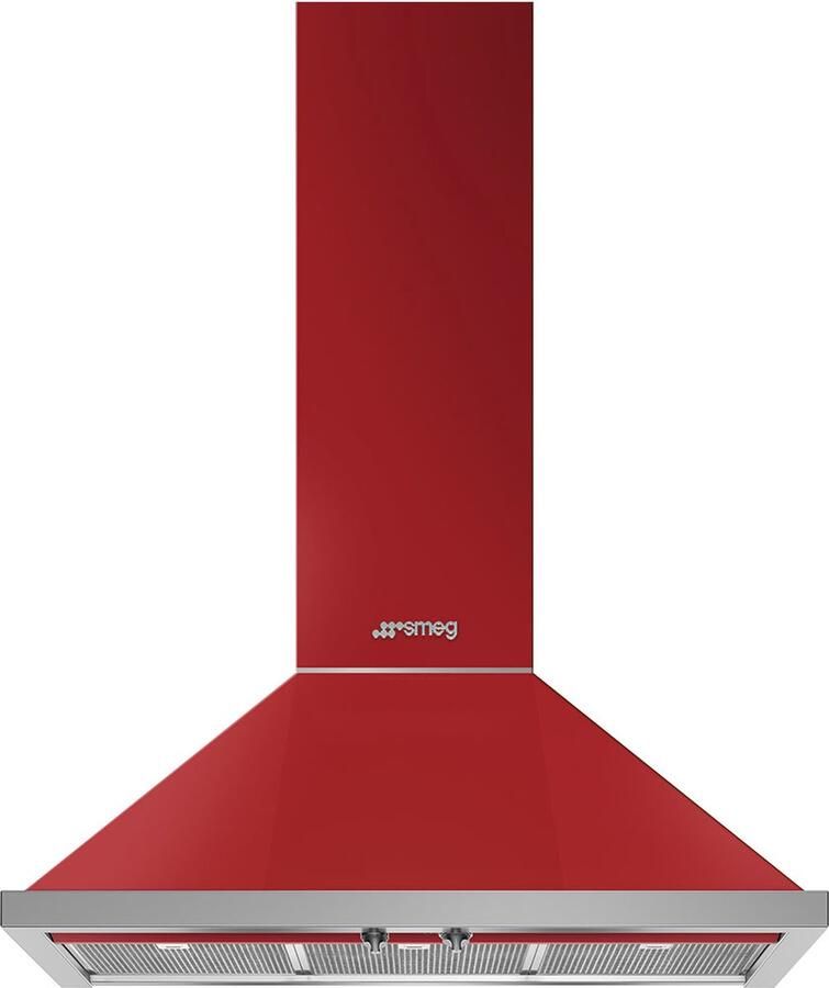 Smeg KPF9RD afzuigkap Muurmontage Rood 630 m³ uur