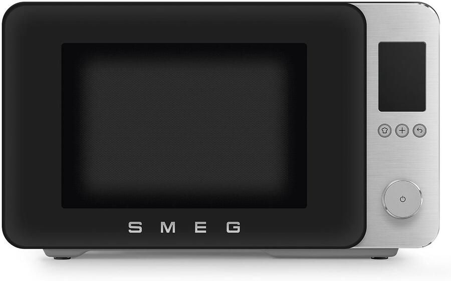Smeg MOC02BLMEU Combi-magnetron met grill Airfry 25 programma's Soft-close 2100W Inverter technologie 27L Mat Zwart