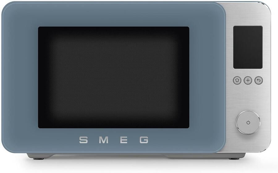 Smeg MOC02SBMEU Combi-Magnetron Air Fry Heteluchtoven & Grill 27L 2100W Inverter Technologie 25 Automatische Programma's Soft Close Collezione Mat Storm Blue - Foto 1