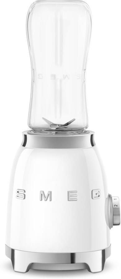 Smeg PBF00WHEU Personal Blender Jaren 50 Wit incl. 1 Bottle-to-Go