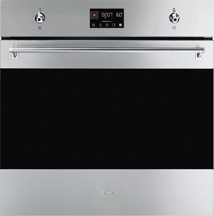 Smeg SO6302TX Inbouw Oven 68 Liter RVS Multifunctionele Heteluchtoven Vapor Clean Soft Close Energieklasse A+