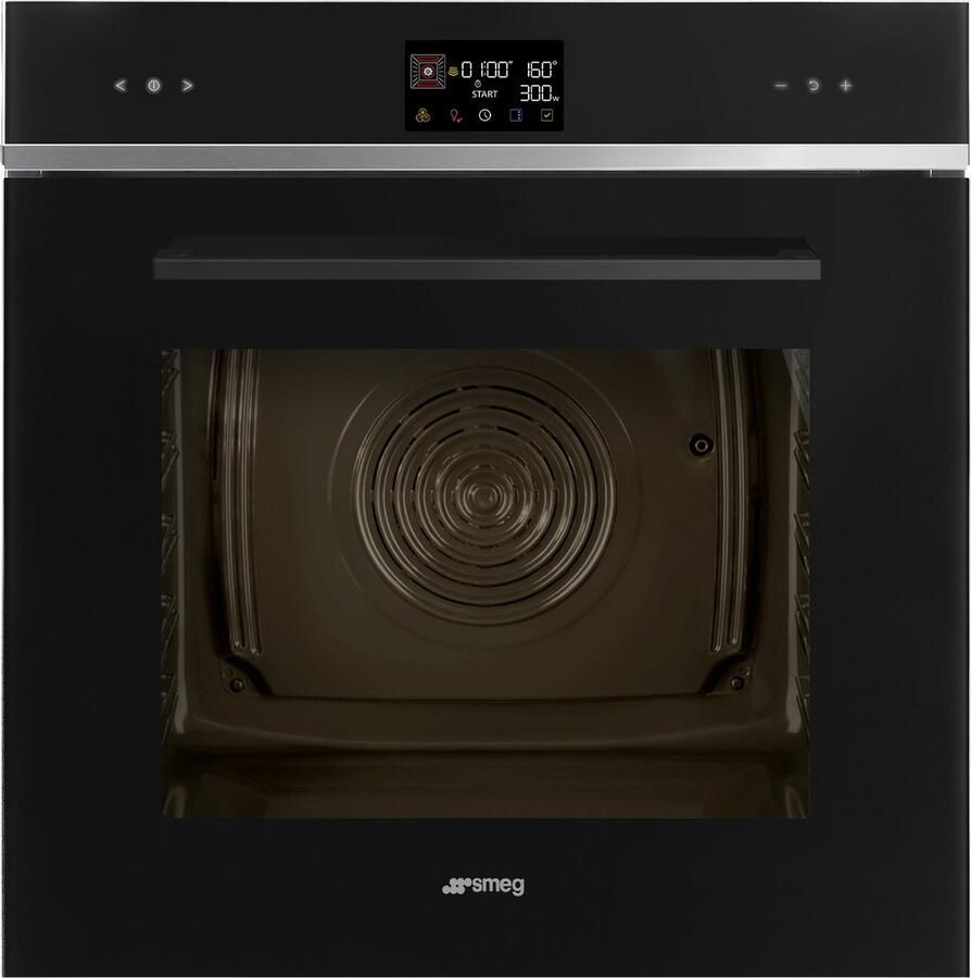 Smeg SO6402M2B Inbouwcombi-oven Magnetron Selezione Galileo SpeedwaveXL 68 liter 3000 W Zwart