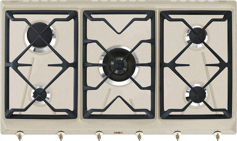 Smeg SRV896AVOGH2 kookplaat Haver Ingebouwd Gaskookplaat 5 zone(s)
