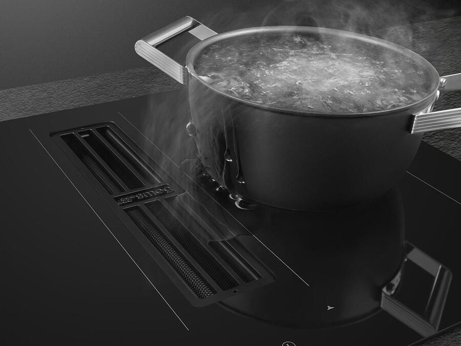 Smeg Universal HOBD472D Zwart Ingebouwd 70 cm Inductiekookplaat zones Glas 4 zone(s)