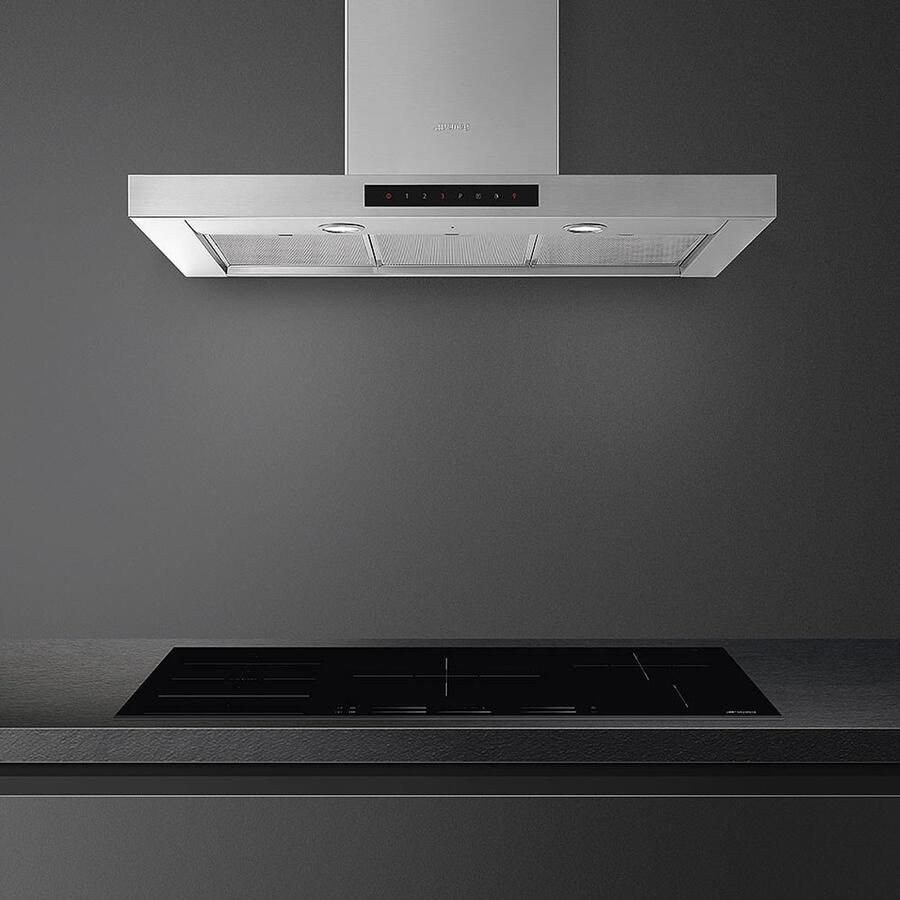 Smeg Universal SI1F7955B kookplaat Zwart Ingebouwd 90 cm Inductiekookplaat zones 5 zone(s)