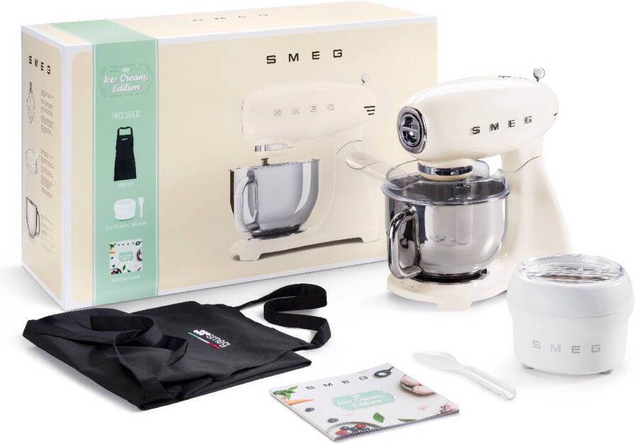 Smeg SMF03 Ice Cream Edition Crème | Keukenrobots | Keuken&Koken Keukenapparaten | 8017709291617