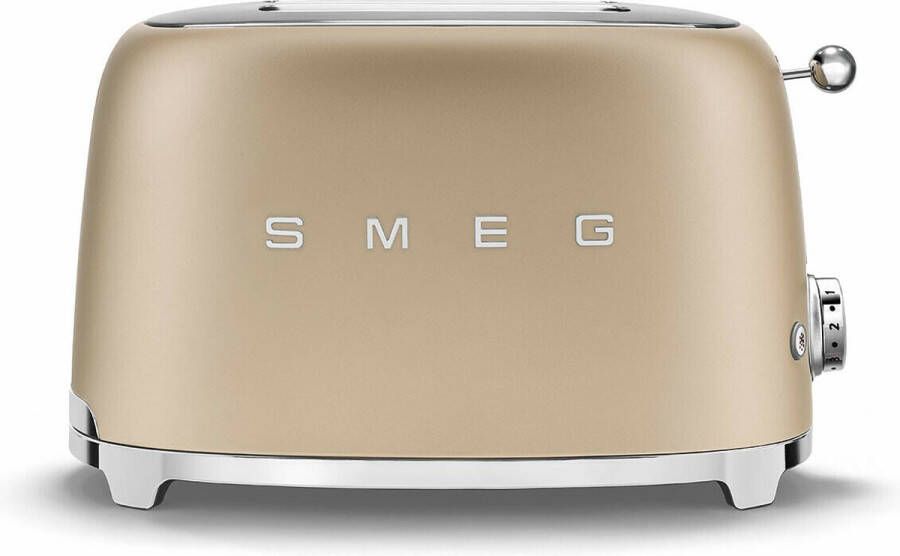 Smeg TSF01CHMEU Broodrooster Mat Champagne 2x2 950W 6 niveaus - Foto 2