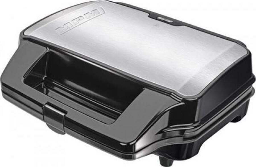 MPM 3-in-1 RVS Tosti-ijzer Contactgrill en Wafelijzer inclusief Antiaanbaklaag en Automatische Temperatuurregeling 900W
